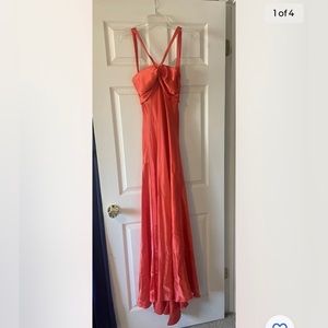 Orange prom/ formal dress size 5